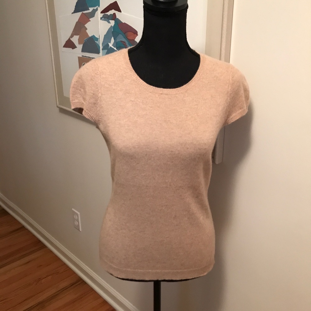 Saks Fifth Avenue 100% Cashmere Pullover Scoopneck Knit Sweater
